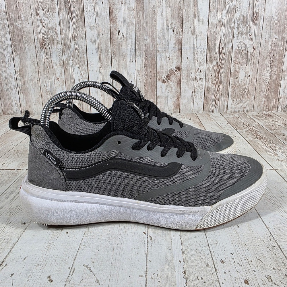 Vans UltraRange Rapidweld Pewter Black Mesh Athletic Sneakers Womens 7.5 Mens 6